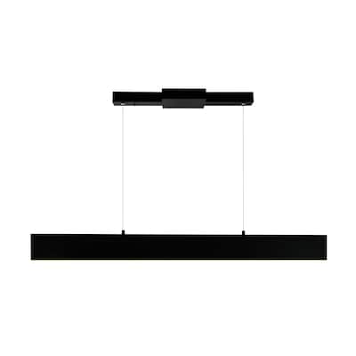Krista LED Chandelier With Satin Black Finish - Satin Black
