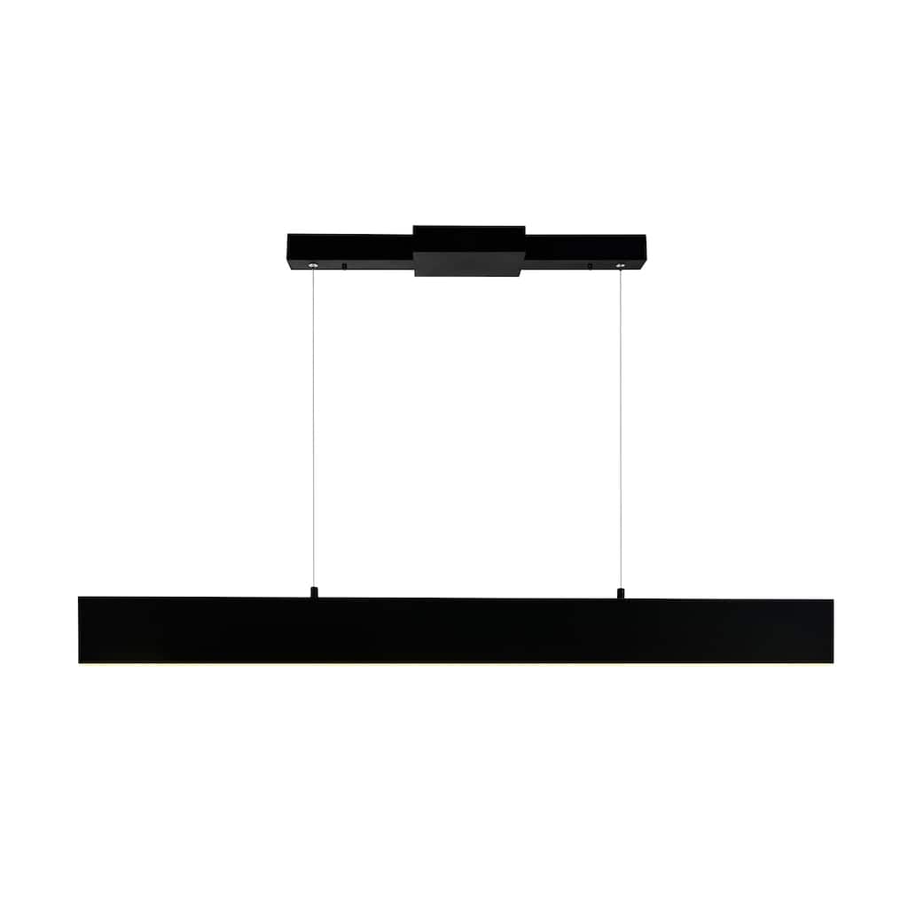 Krista Integrated LED 36in Satin Black Chandelier - Satin Black