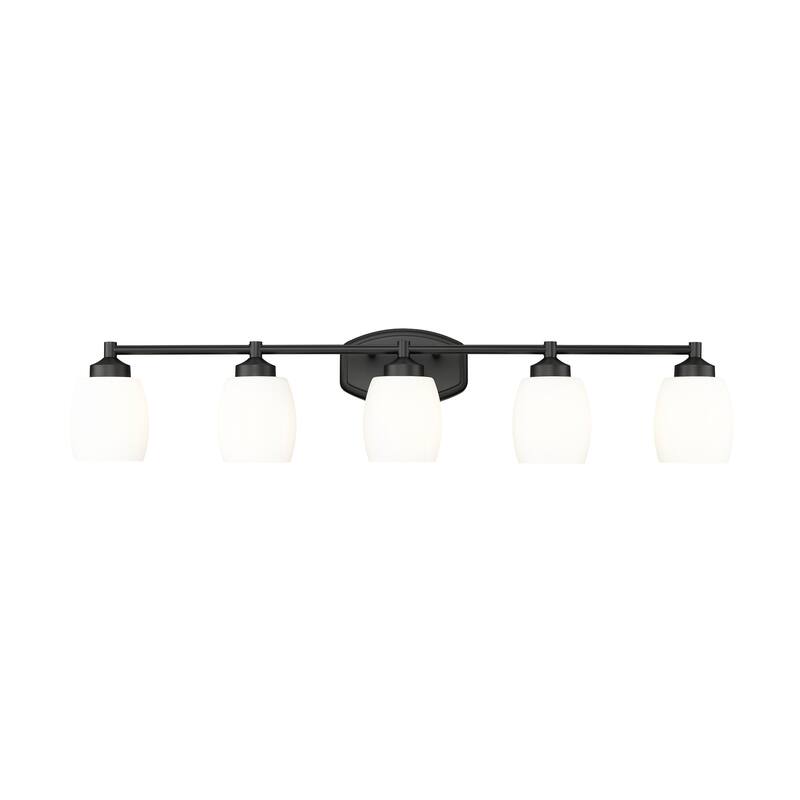 Kendrick 5 Light Vanity in Matte Black