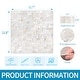 preview thumbnail 2 of 6, Art3d Peel and Stick Mother of Pearl Shell Tile for Kitchen Backsplash/Bathroom White Rectangle Seamless 6-Pack