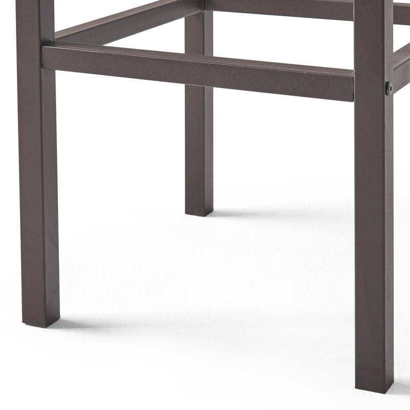 Milos Outdoor Acacia Wood Barstool (Set of 2) by Christopher Knight Home - 17.50" D x 15.75" W x 37.75" H