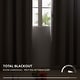 preview thumbnail 15 of 69, Deconovo Faux Linen Total Blackout Grommet Curtain (2 Panels)