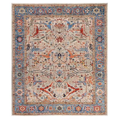 Serapi One-of-a-Kind Hand-Knotted Area Rug - Gray - 8' 3" x 9' 9"