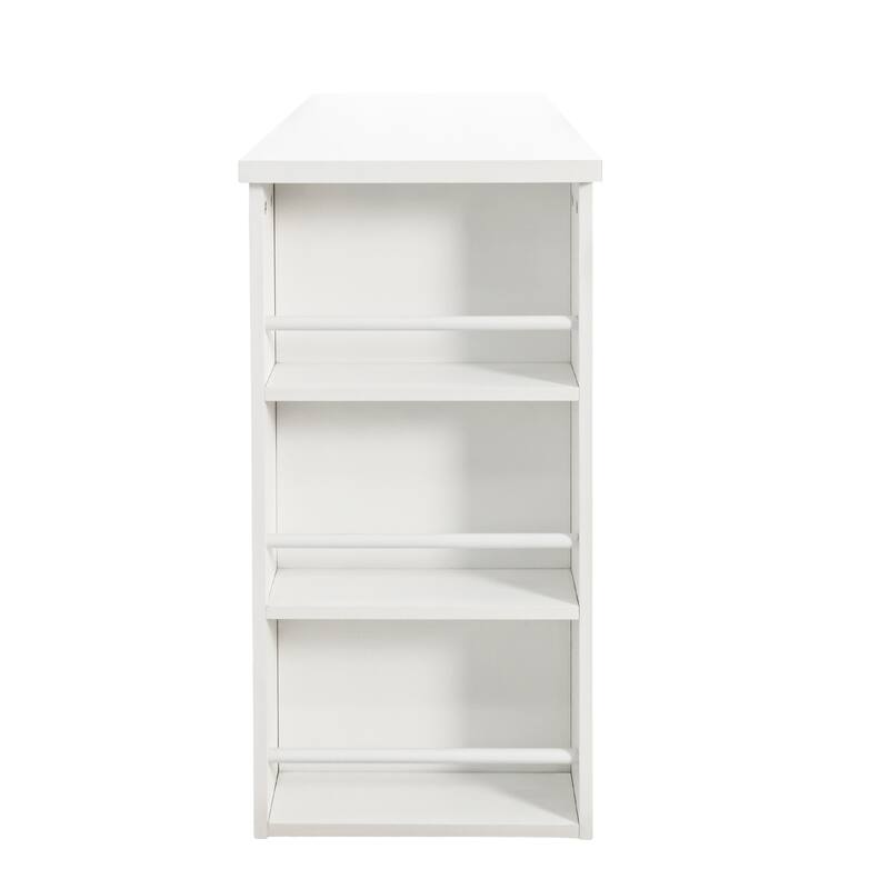 L-Shaped Desk and Vanity Combo with 6 Drawers and Extendable Tabletop