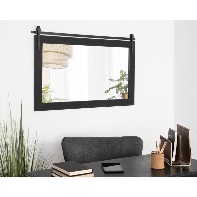 Kate and Laurel Cates Rustic Rectangular Wall Mirror