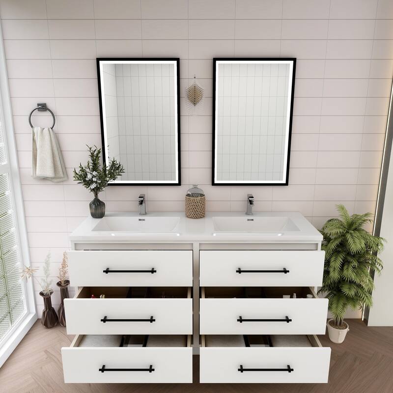 Victoria 48'' Free-standing Vanity with Double Reinforced Acrylic Sink - 47.20