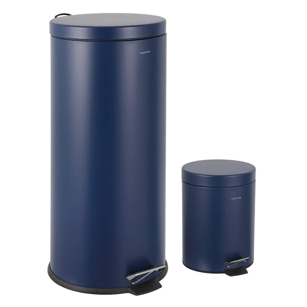 happimess Oscar 8-Gallon Step-Open Trash Can and Mini Trash Can