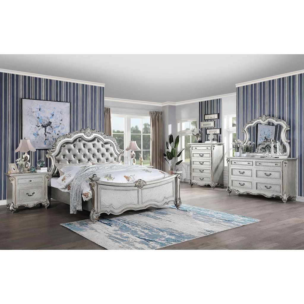 Melrose Silver Bedroom Set