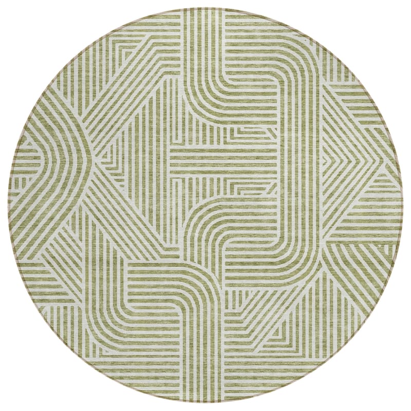 HomeRoots Abstract Transitional Rectangle Outdoor Rug