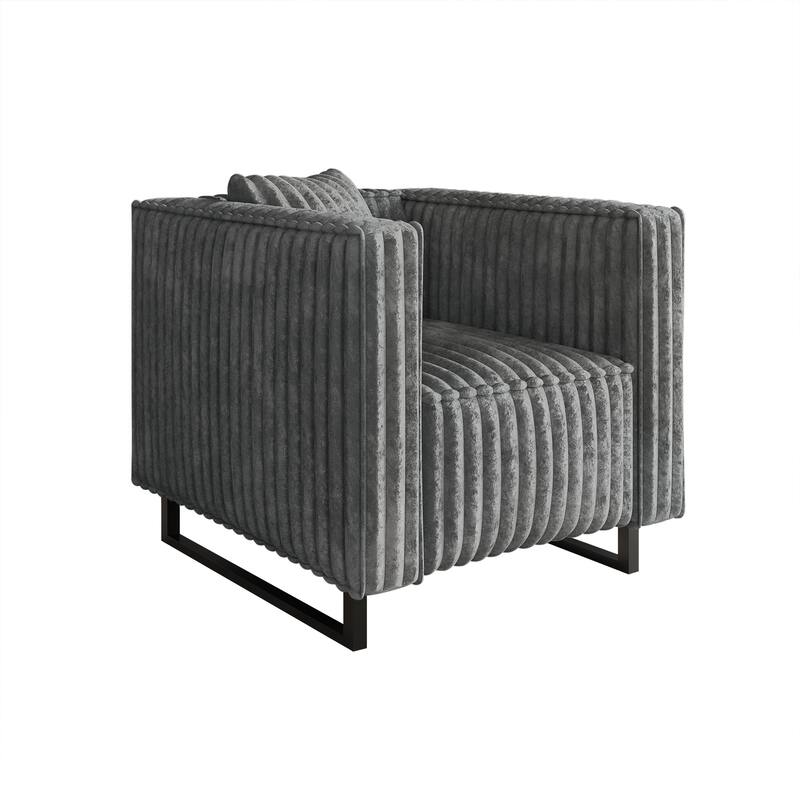 CraftPorch Mid Century Modern 3- Pieces Upholstered Living Room Set