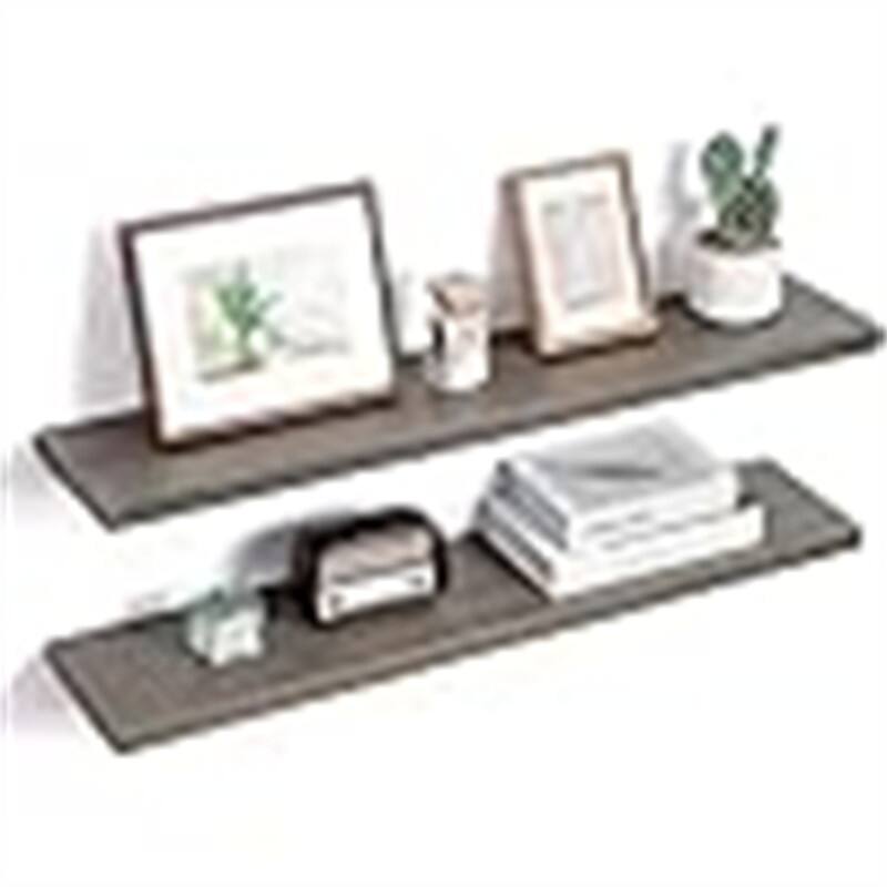 Floating Shelves for Wall - 8"D x 36"W x 1.2"H - Grey