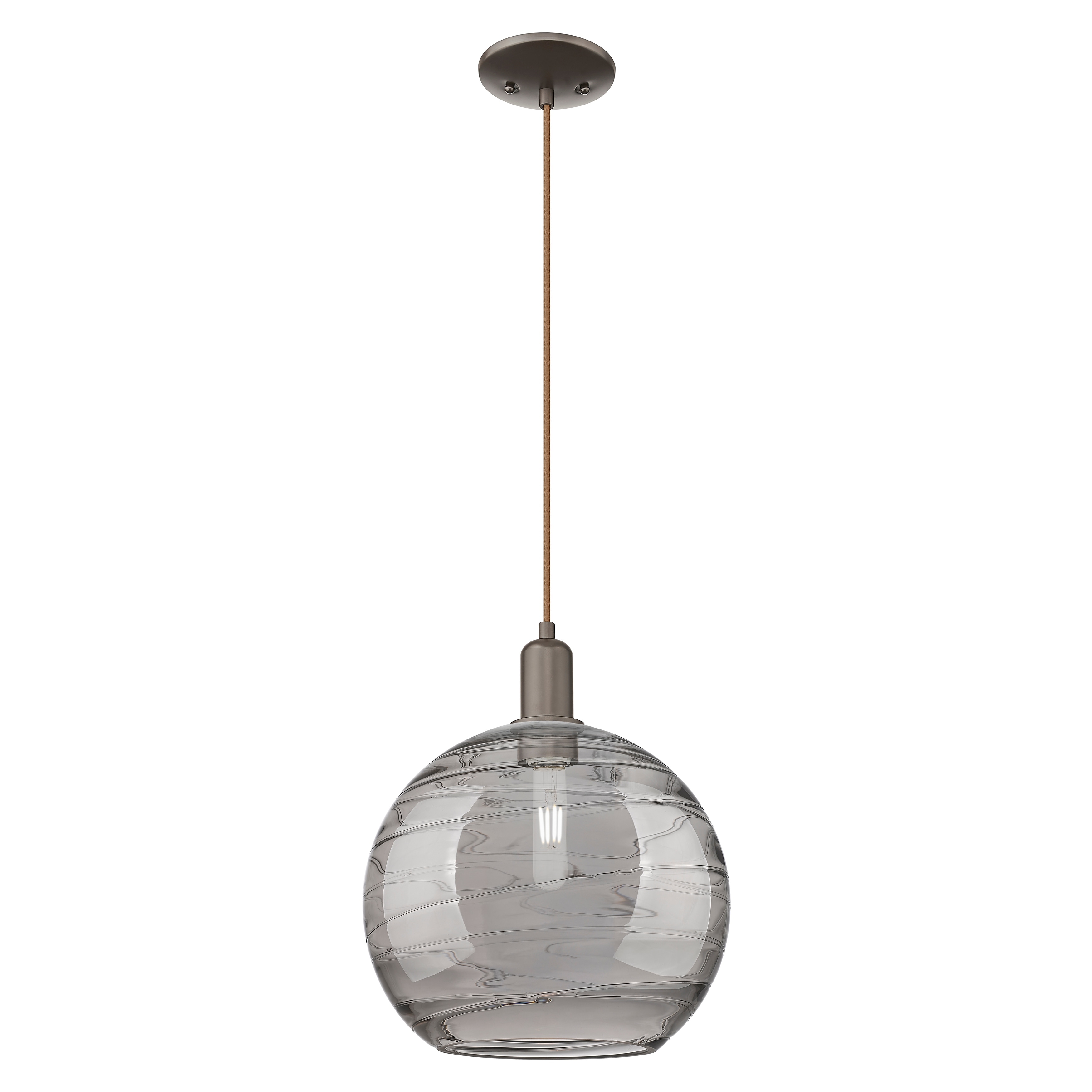 Innovations Lighting Endless Possibilities Arcadia - Athens Deco Swirl - 1 Light 12" Cord Hung Mini Pendant