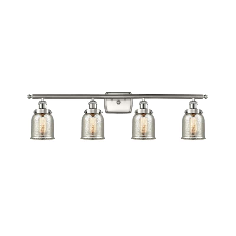 Innovations Lighting 916-4W-12-36 Bell Vanity Bell 4 Light 36" Wide - Brushed Satin Nickel / Silver Plated Mercury