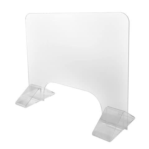 Sneeze Guard Extra Strong Triangular Base (30''W x 24''H, 3/16" Thick) - 30'' x 24''