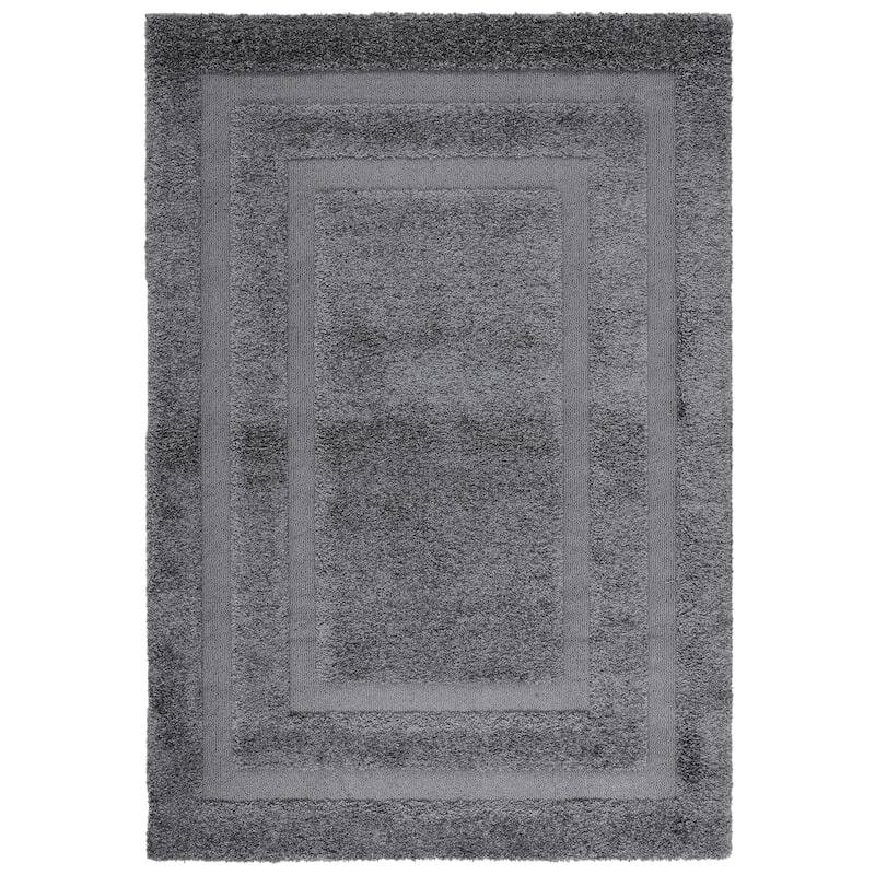 SAFAVIEH Florida Shag Carlinde Border 1.2-inch Thick Rug