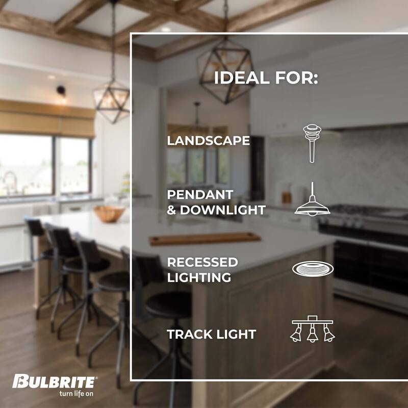 Bulbrite Pack of (4) 6.5 Watt Dimmable Flood MR16 Bi-Pin (GU5.3) LED Light Bulb - 2700K (Warn White Light), 500 Lumens