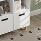 preview thumbnail 9 of 7, Qaba Kids Bookshelf, 3 Tier Kids Bookcase with Two Drawers, Bookshelf for Kids Rooms, Bedroom, Nursery, White