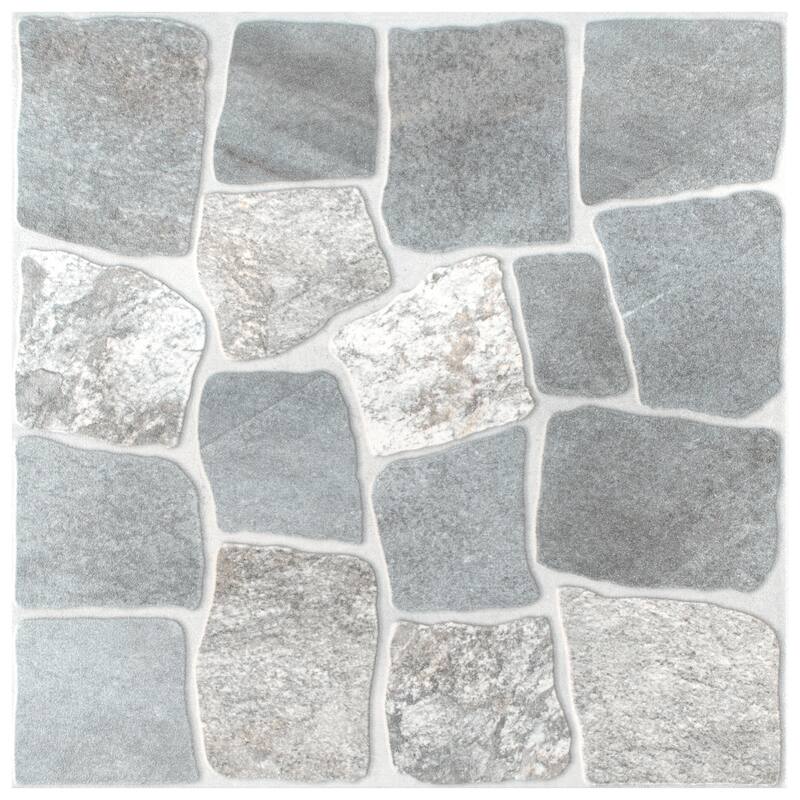 Merola Tile Laja Gris 17-3/4" x 17-3/4" Ceramic Floor and Wall Tile