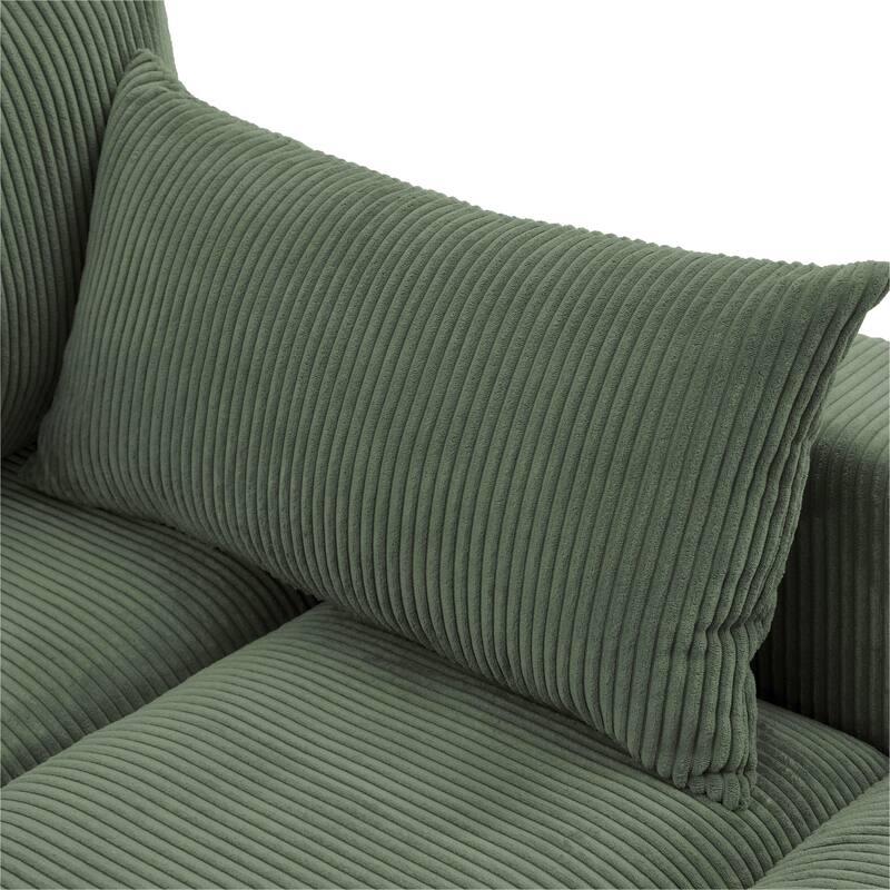 Navaeh Corduroy Modular Sectional Sofa Large Couch Sleeper Chaise