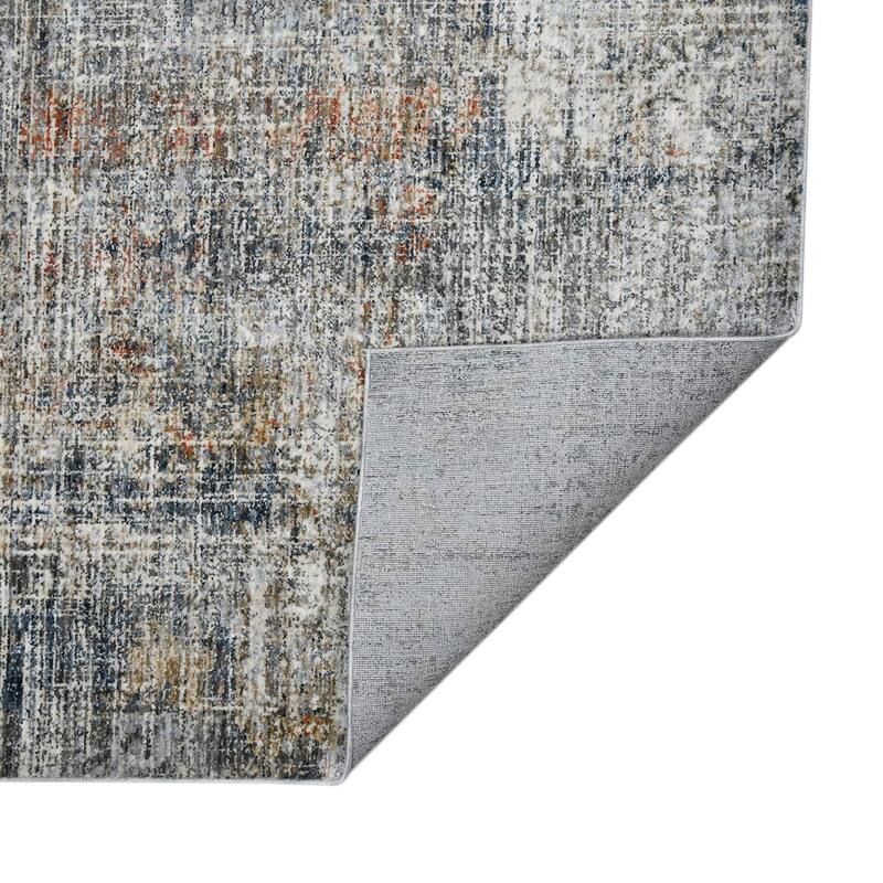 Magi Veronica Industrial Abstract Polyester Area Rug