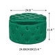 preview thumbnail 3 of 32, Adeco Round Velvet Storage Ottoman, Button Tufted Footrest Footstool