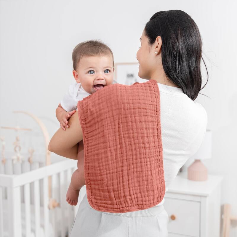 Muslin Burp Cloths for Babies by Comfy Cubs