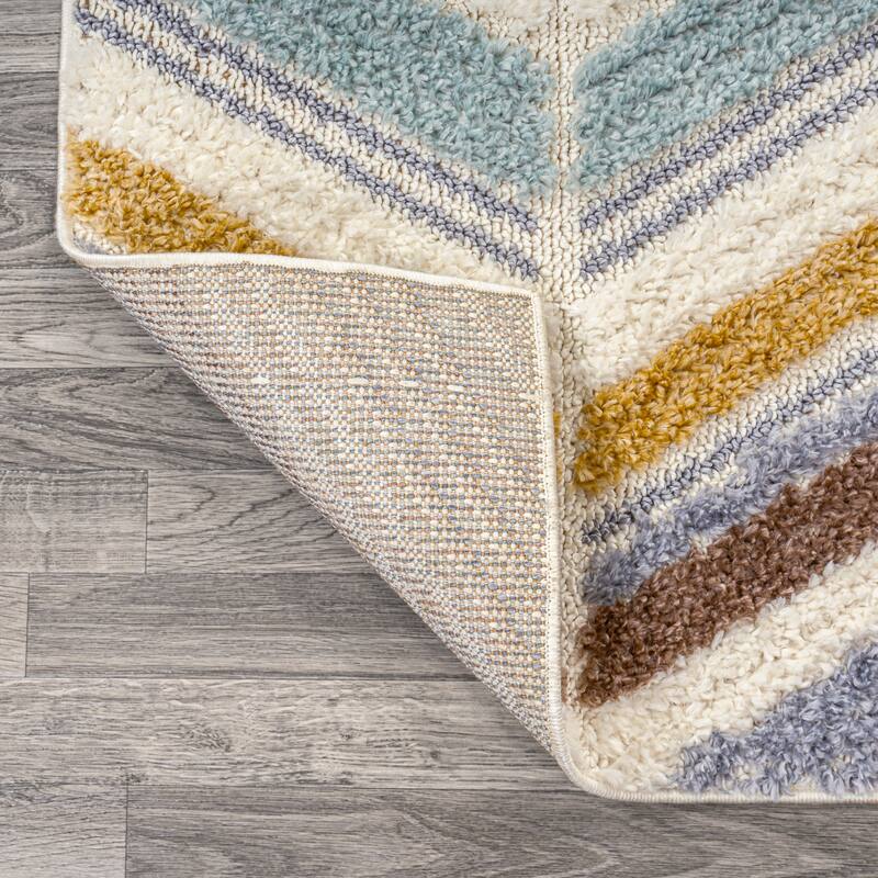 JONATHAN Y Sofie Tropical Leaves Area Rug