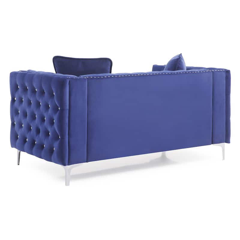 Stylish Gray Contemporary Loveseat