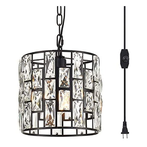 Crystal swag lamp cheap