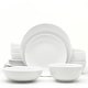 preview thumbnail 2 of 5, Euro Ceramica White Essential 16 Piece Porcelain Dinnerware Set