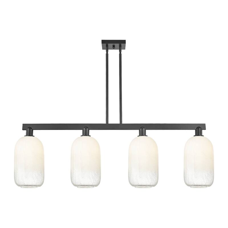 Innovations Lighting 716-4I-16-48 Brookhaven Cloche Linear Brookhaven - Matte Black / Opal