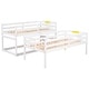preview thumbnail 5 of 9, Twin Size Triple Bunk Bed with Storage Staircase, Separate Design, White