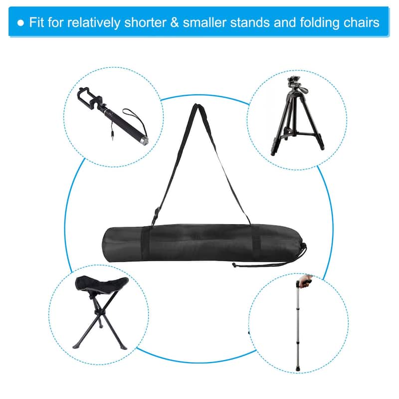 28" Camp Chair Replacement Bag Folding Camping Chair Carry Bag with Strap - Black - 28 Inch