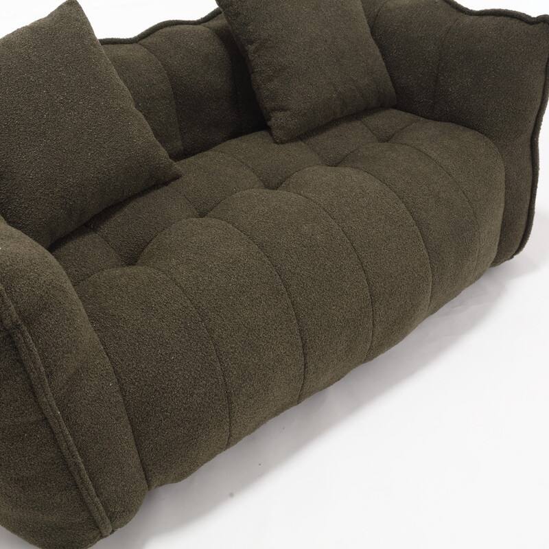 66.1''W Soft beanbag chair with high resilience foam