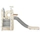preview thumbnail 4 of 49, Freestanding Castle Climbing Playset with Slide, Tunnel, Ring Toss, and Basketball Hoop - Toy Storage Organizer for Kids