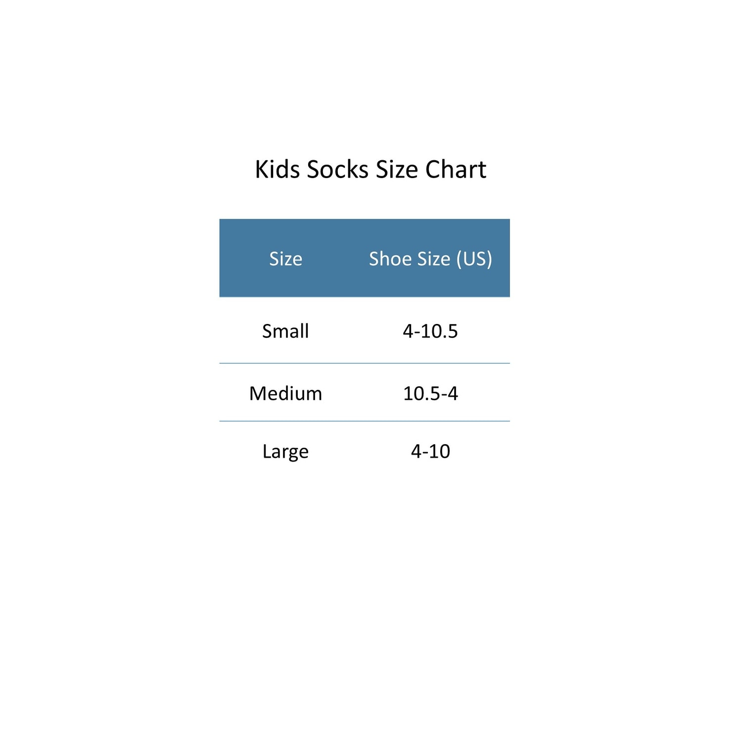 Hanes Girl Socks Size Chart