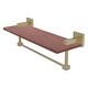 preview thumbnail 5 of 16, Allied Brass 16 Inch Solid IPE Ironwood Shelf with Integrated Towel Bar
