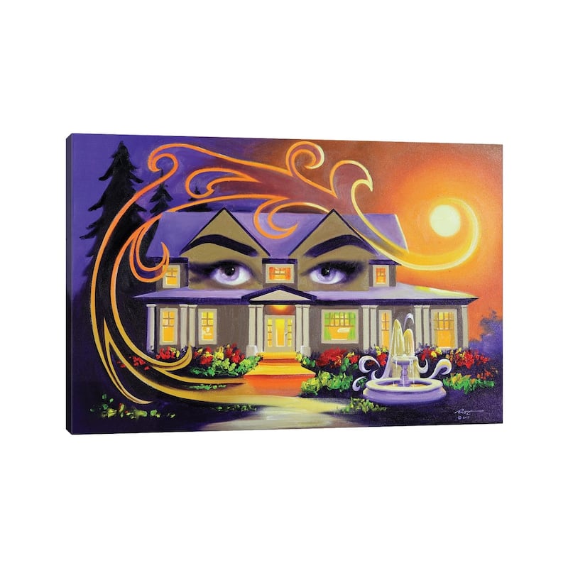 iCanvas "Eyes On You - House Illusion" by D. "Rusty" Rust Canvas Print