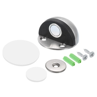 Pack 2 Topes Magnéticos Para Puerta, Acero Inoxidable, Adhesivo O Con Tornillos, Sujeción Fuerte, Instalación Vertical U Horizontal, Soft-Lock