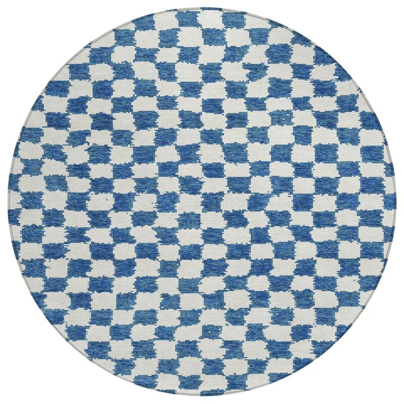 HomeRoots Geometric Transitional Rectangle Outdoor Rug