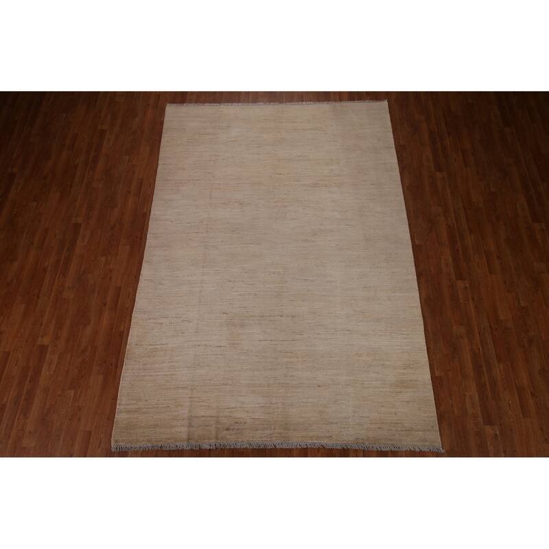Gabbeh Kashkoli Oriental Area Rug Hand-knotted Wool Carpet - 6'7"x 9'6"
