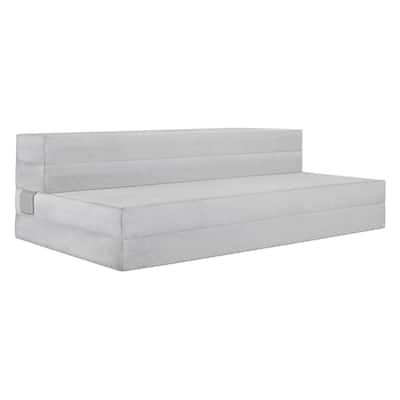 Heyward 4.5 in Trifold Mattress and Sofa, Firm Foam Bed with Non-Slip Base