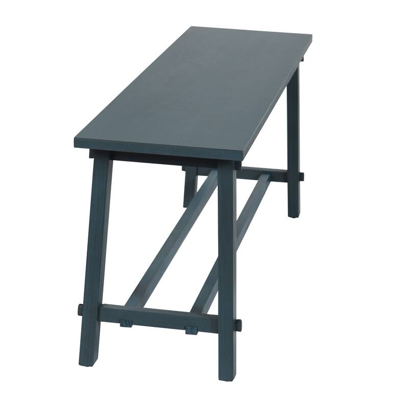 StyleCraft Mabel Slatted Utility Bench - 11.8" D x 42" W x 18" H