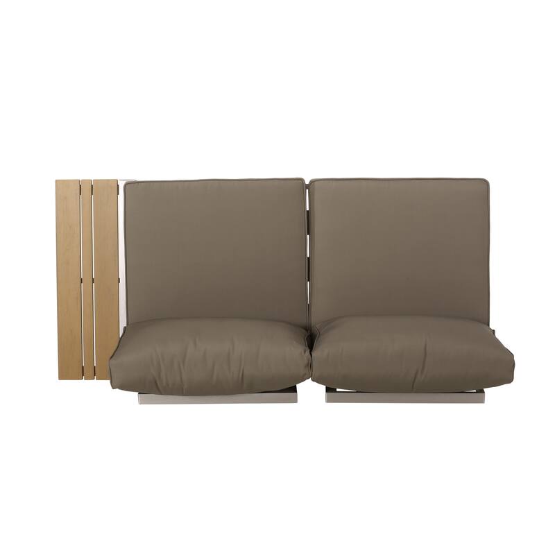 Sterling Aluminum 4-piece Sofa Set with Cushions by Christopher Knight Home