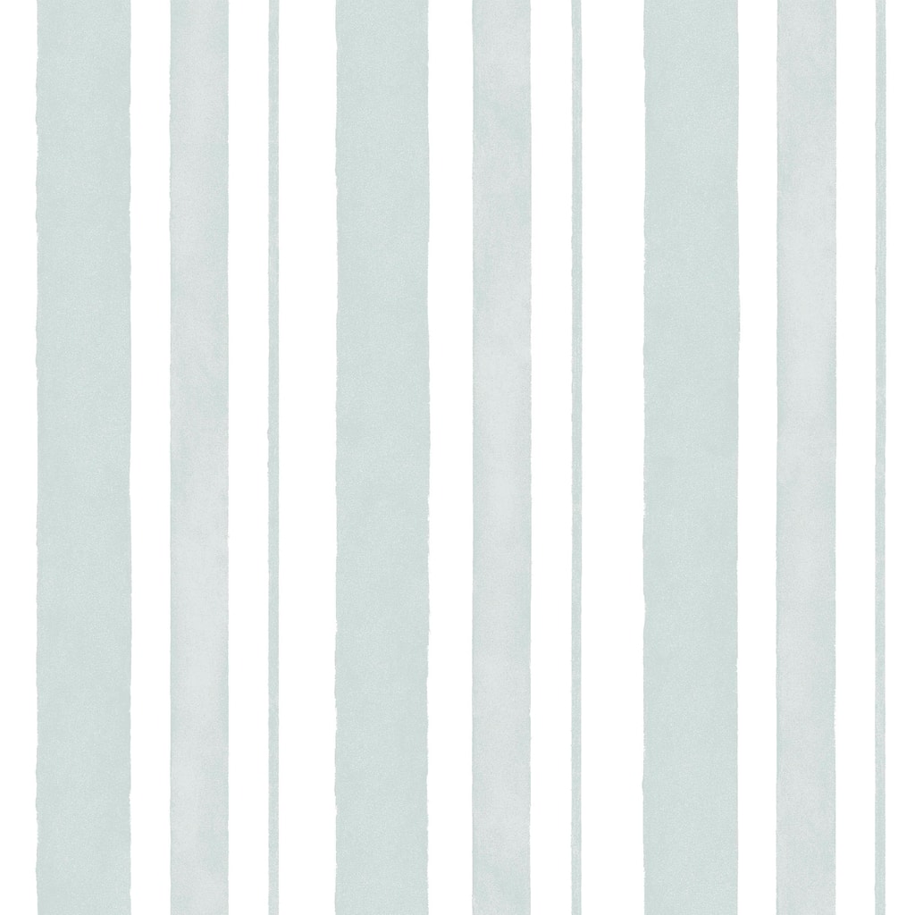 Shabby Chic by Rachel Ashwell Watercolour Stripe Blue Wallpaper