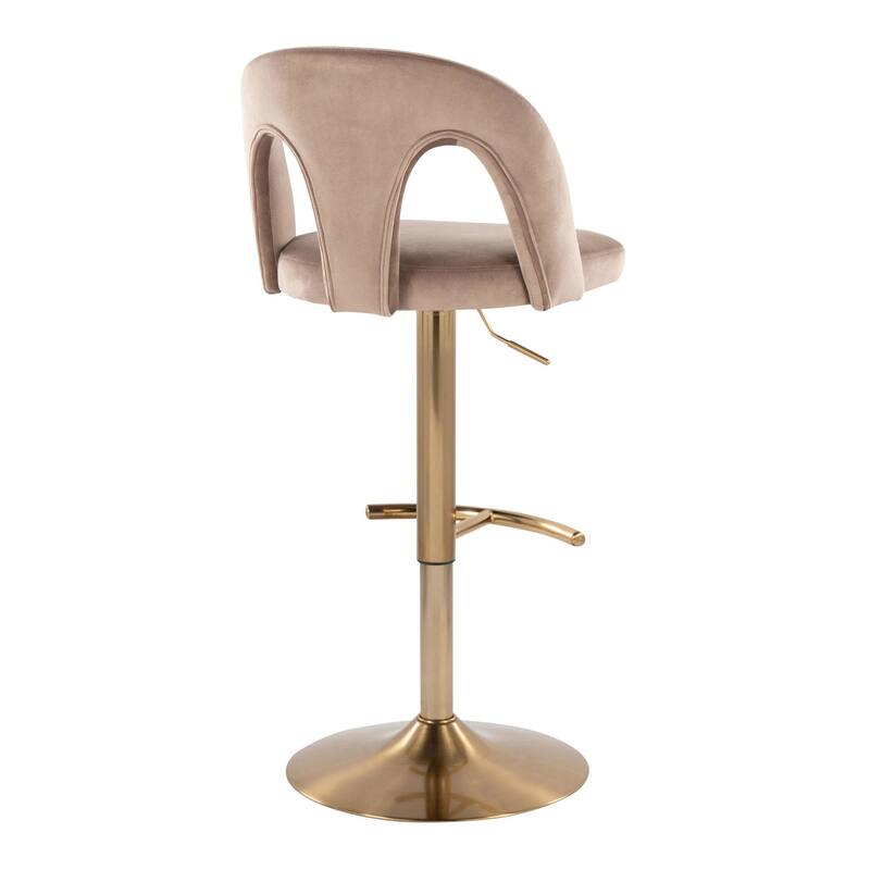 Ava Upholstered Adjustable Barstool - Set of 2