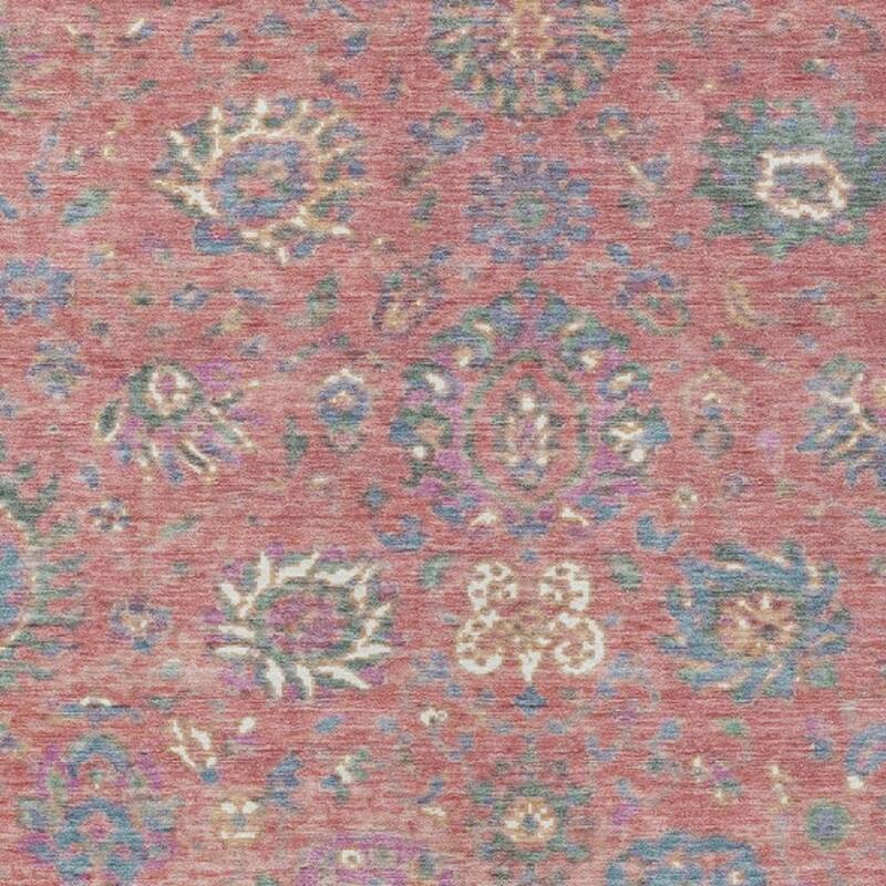HomeRoots Floral Traditional Rectangle Outdoor Rug