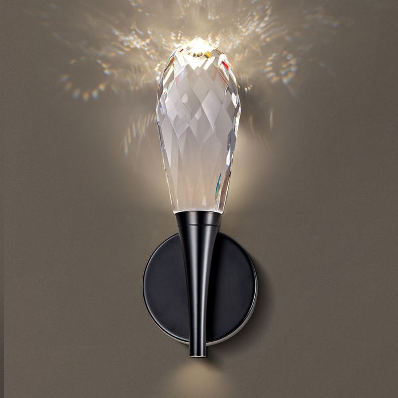 KAYLA 12 in. 1-Light Modern Gold LED Wall Sconce