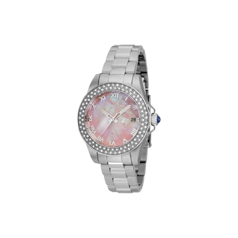Invicta Women's 36070 Angel Quartz 3 Hand Pink Dial Watch