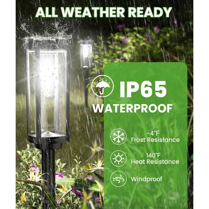8 Pack Solar Powered Garden Lights